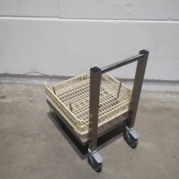 Cart for dishwasher baskets